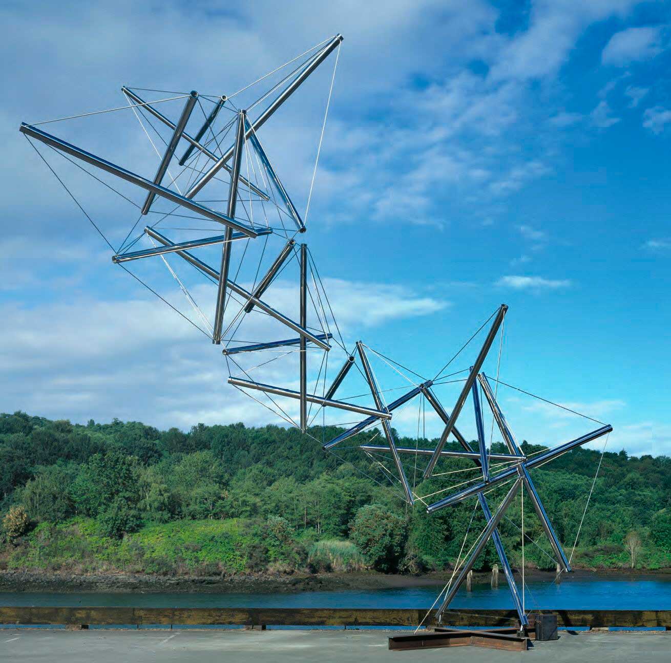kenneth snelson, estructuras tesadas